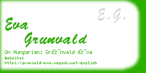 eva grunvald business card